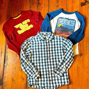 3 boys shirts, size 7-8.